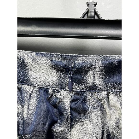 MICHAEL Michael Kors Skirt Womens 10 Eclipse‎ Circle Blue Metallic Short - Picture 7 of 7